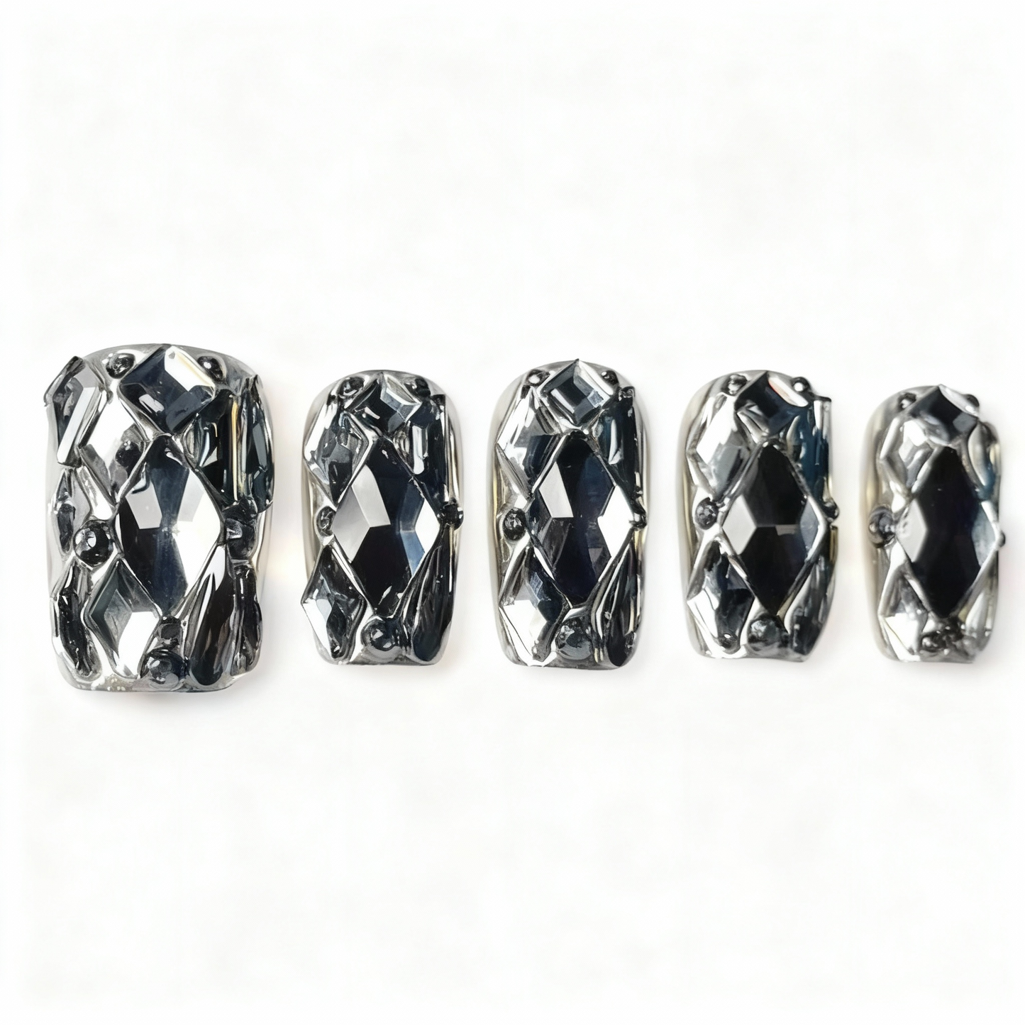 Prism Cyber Maiden Press-On Nails T262