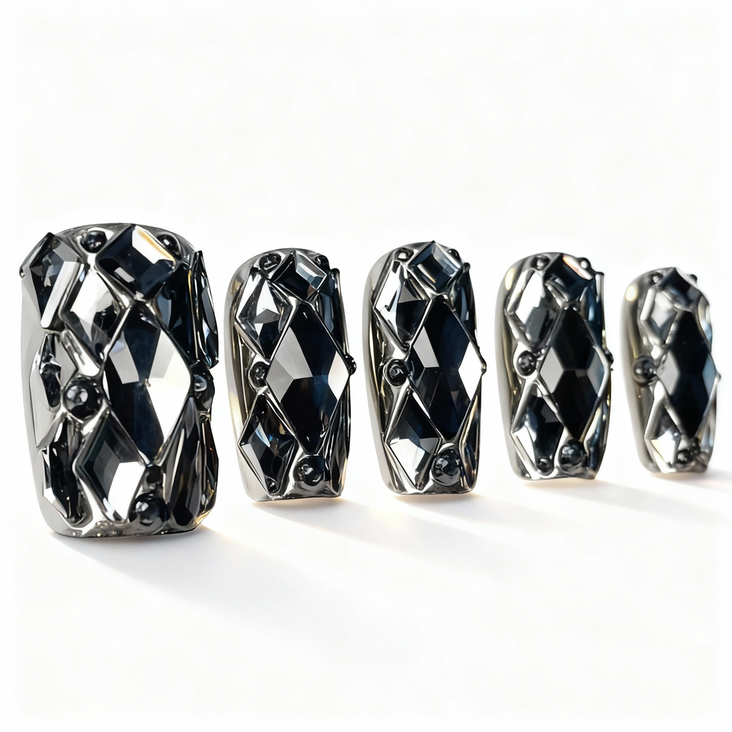 Prism Cyber Maiden Press-On Nails T262