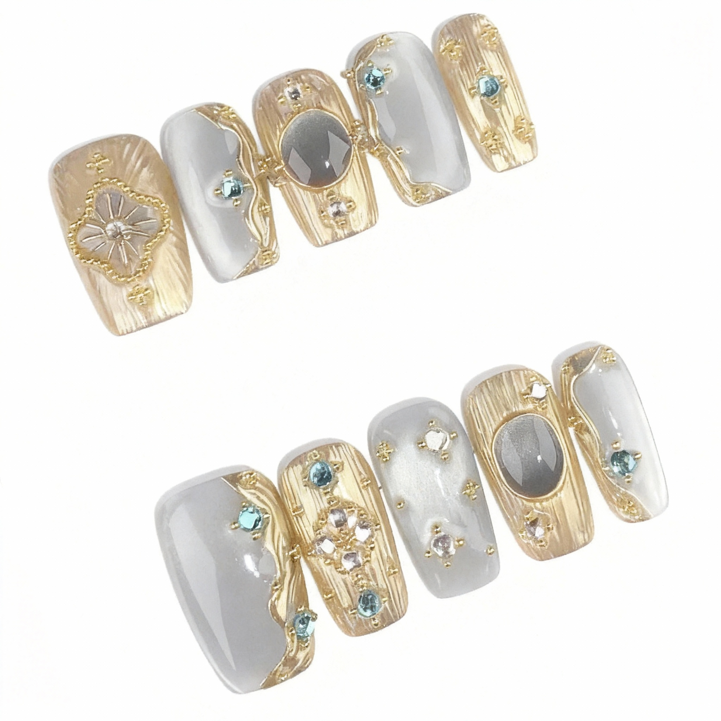 Buccellati Cat's Eye Press-On Nails C02
