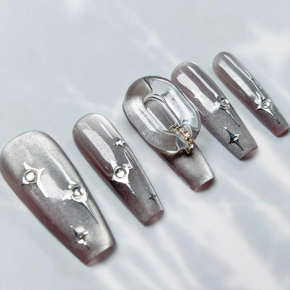 Galaxy Starburst Press-On Nails T246