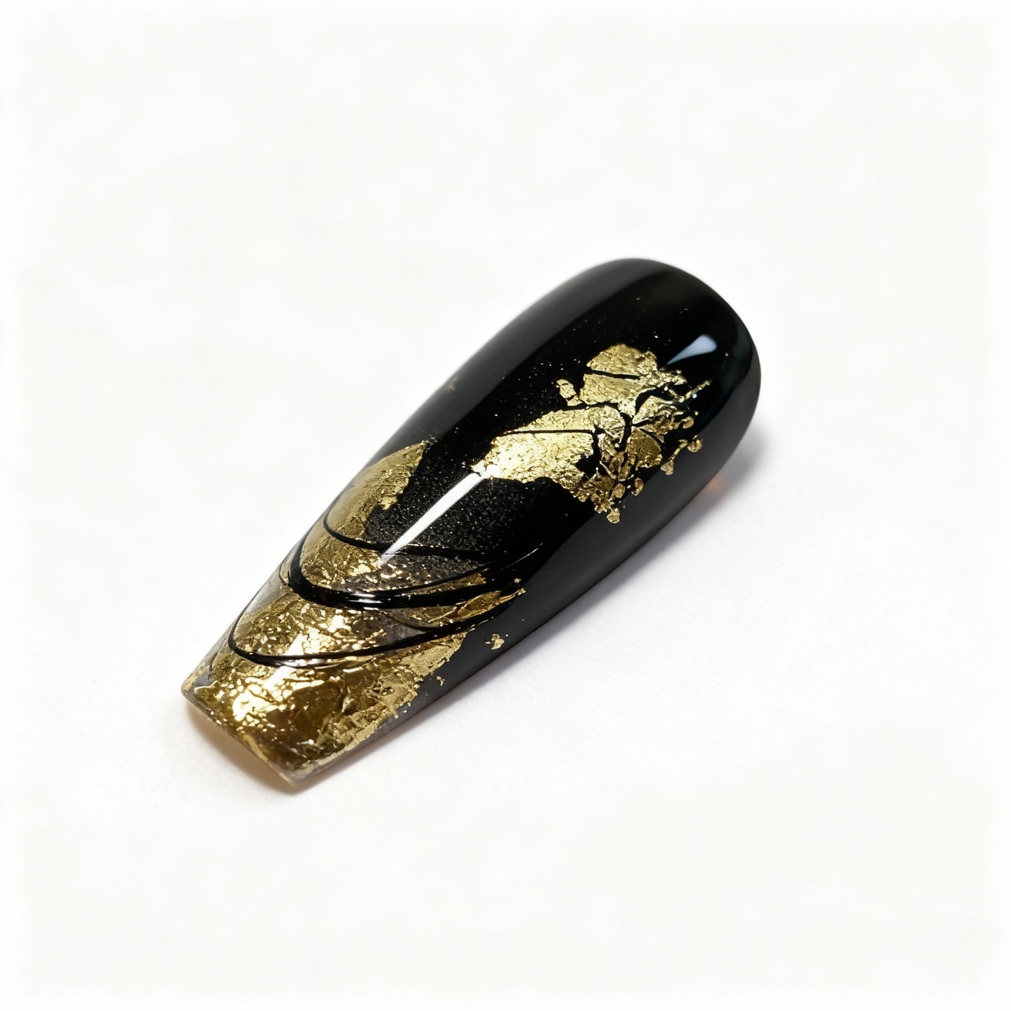 Midnight Gilded Press-On Nails T253