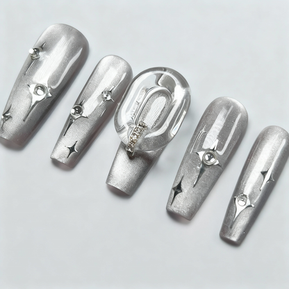 Galaxy Starburst Press-On Nails T246