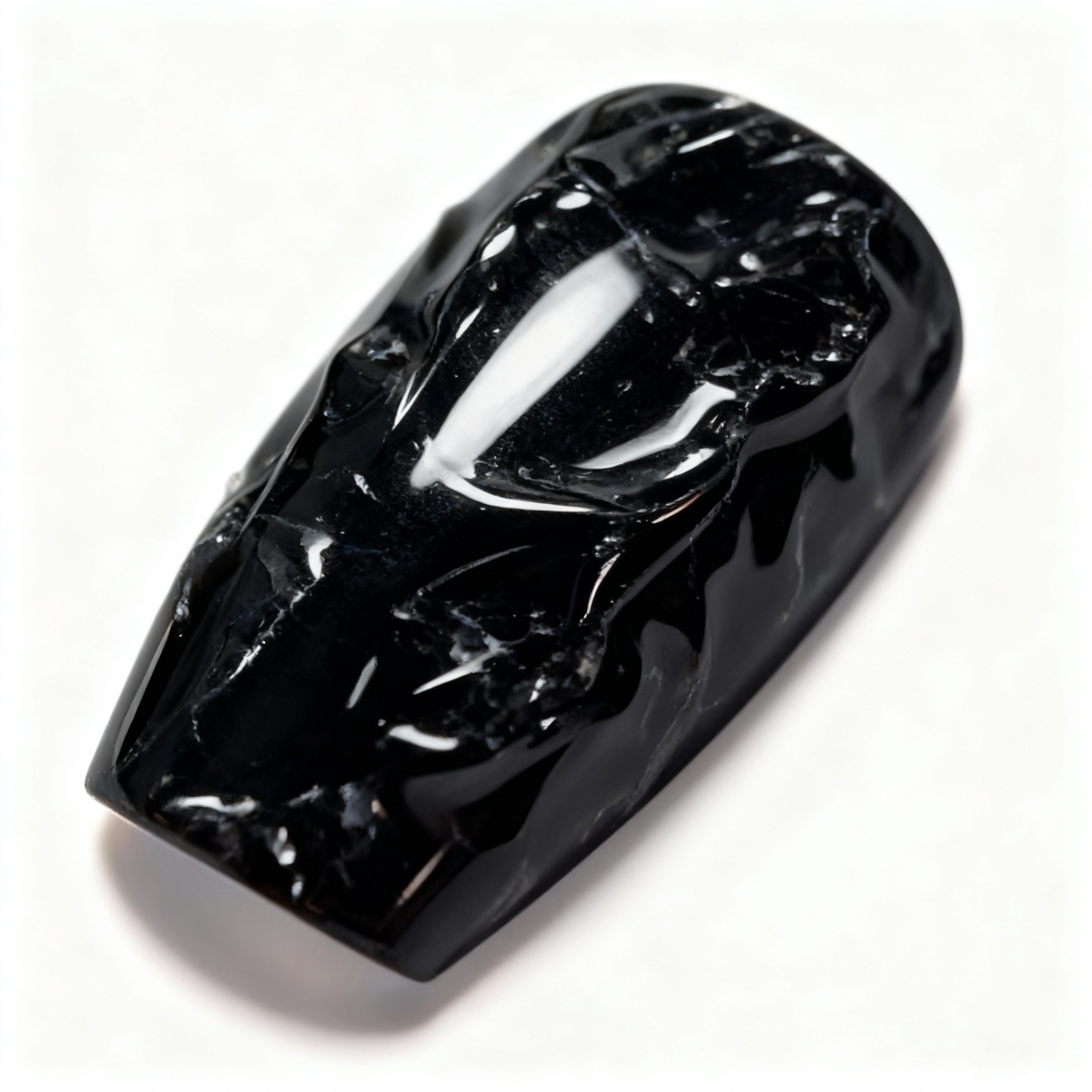 Black & White Press-On Nails T256